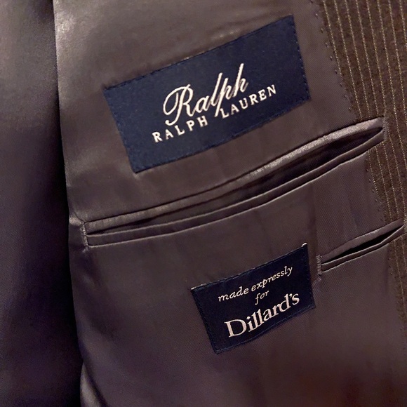 Ralph Lauren RRL 100% Wool Gray Pinstriped Suit 48R - Picture 8 of 15